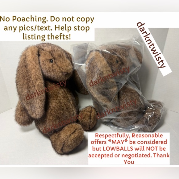 BNWT JELLYCAT LUXE HOPPLESTON LUXE BUNNY MED SALES RECEIPT AVAILABLE 1/ONE ONLY - Picture 2 of 9